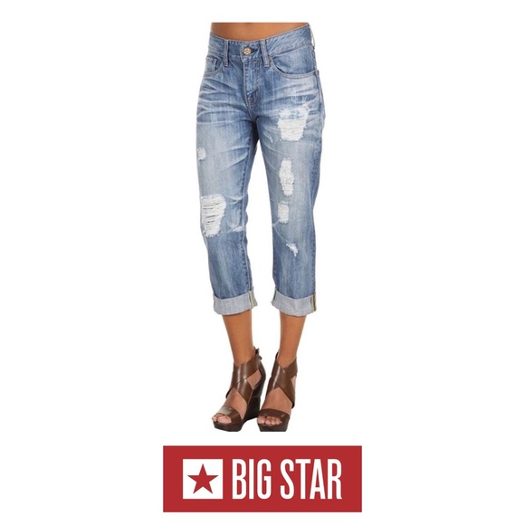 Big Star Denim - Big Star Ripped Joey Boyfriend Jeans